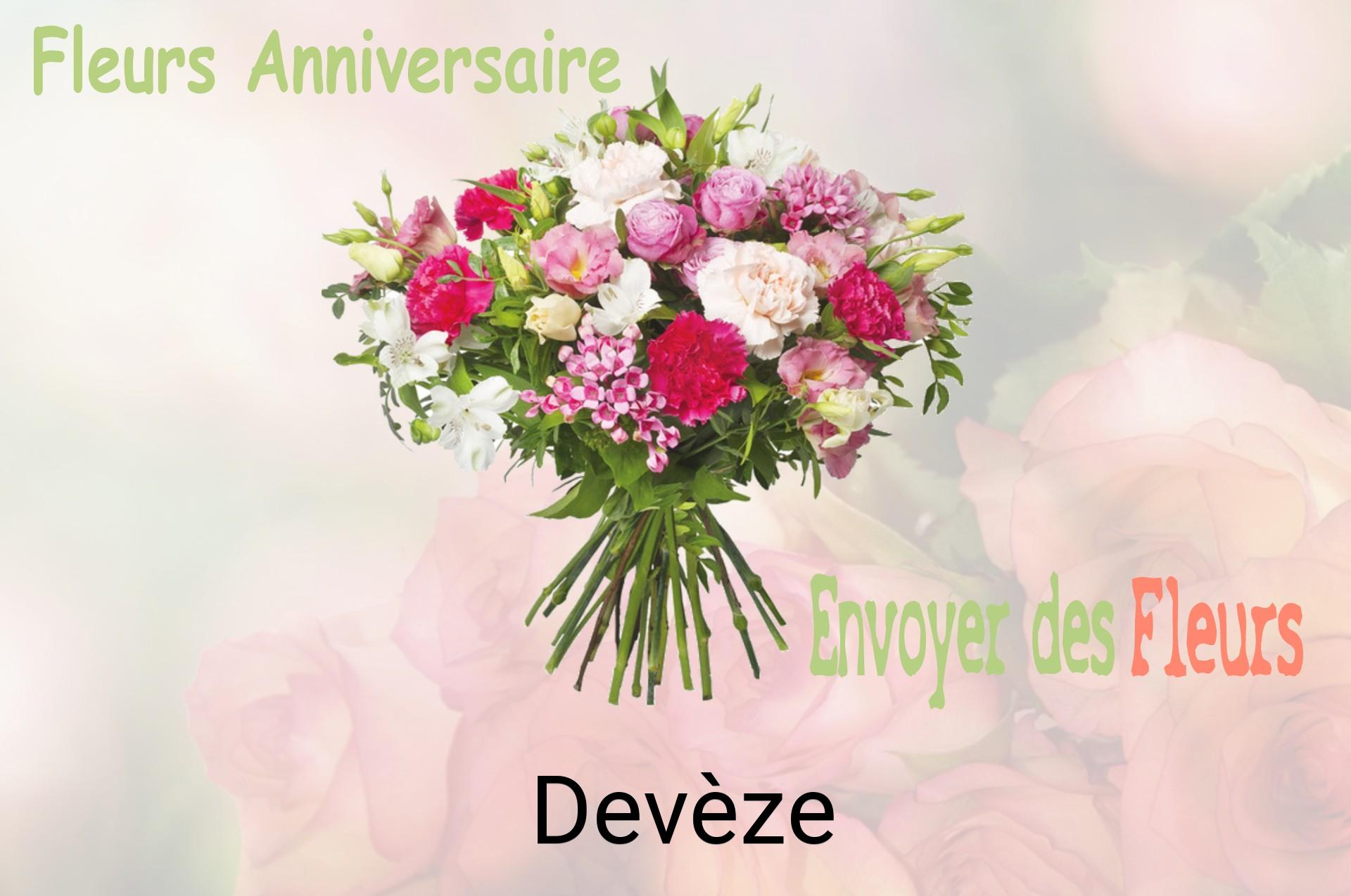 Bouquet de fleurs d’anniversaire livré à Devèze